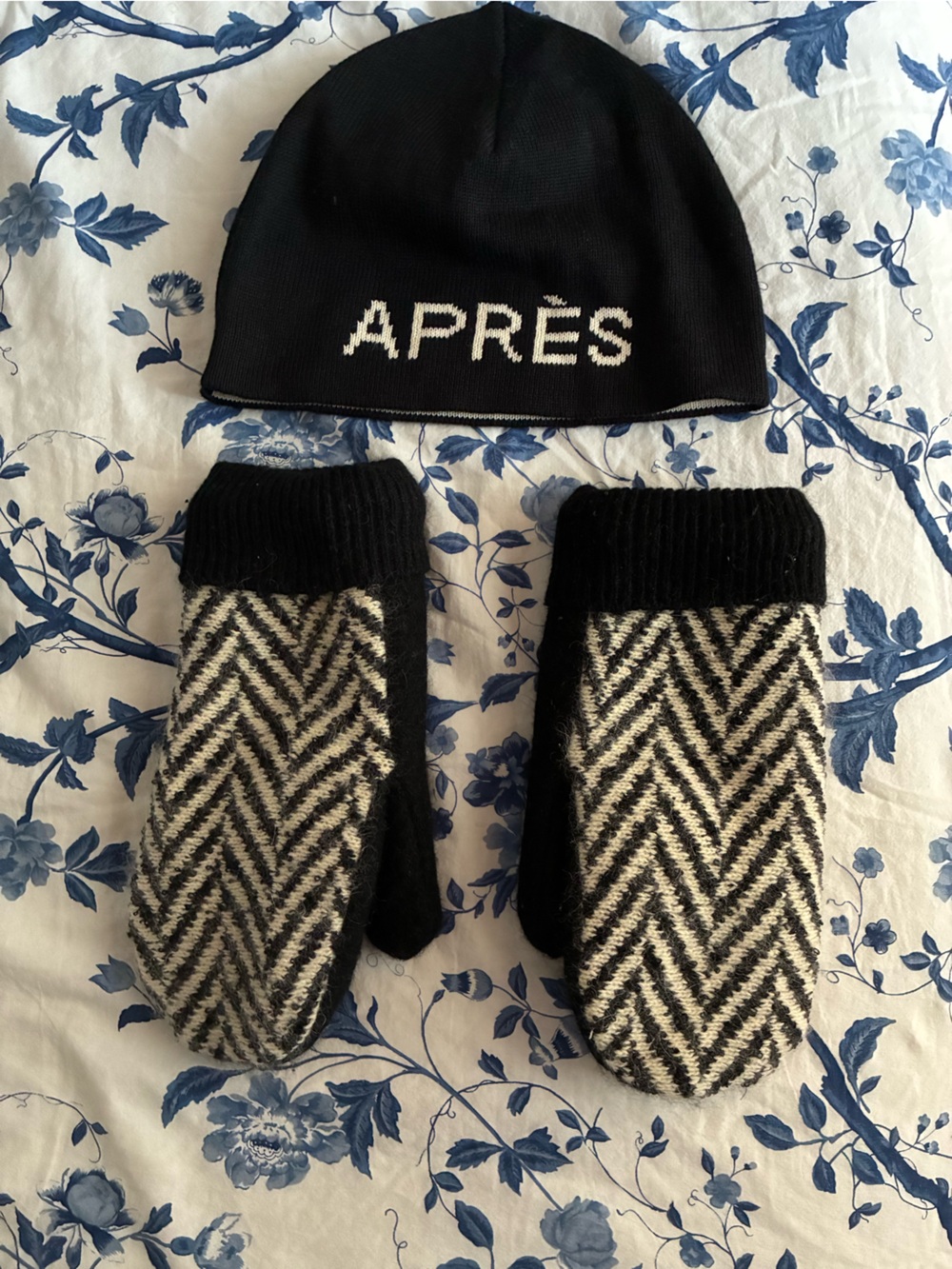 Après Ski Hat and Mittens